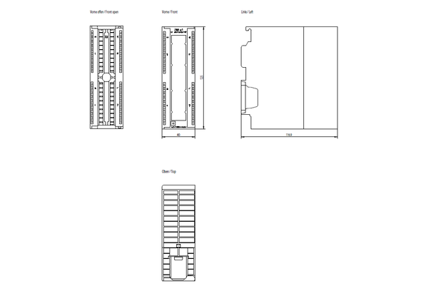 6ES7321-1FF10-0AA0 SIMATIC S7-300 SM 321 DI 8x120/230 V AC ISOL Siemens