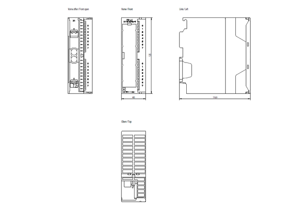 6ES7321-1FH00-0AA0 SIMATIC S7-300 SM 321 DI 16x120/230 V AC Siemens