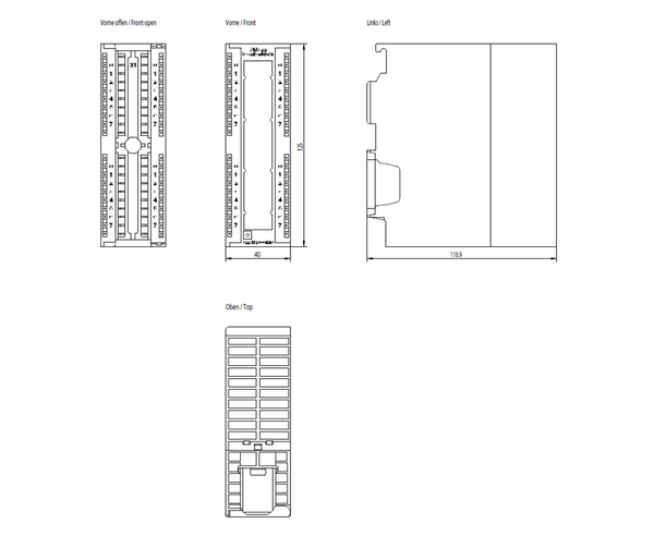 6ES7322-1BL00-0AA0 SIMATIC S7-300 SM 322 DQ 32x24 V DC/0,5 A Siemens