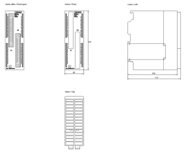 6ES7322-1BP50-0AA0 SIMATIC S7-300 SM 322 DQ 64x24 V DC/0,3 A chìm Siemens