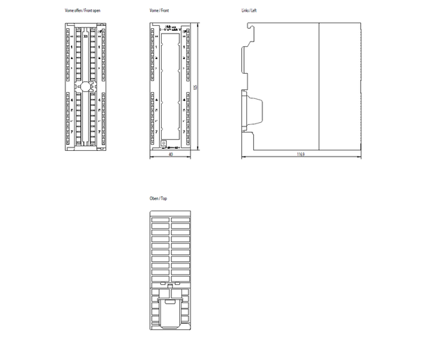 6ES7322-5GH00-0AB0 SIMATIC S7-300 SM 322 DQ 16x24/48 V UC/0,5 A Siemens