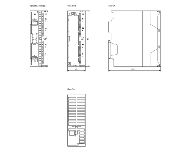 6ES7322-5SD00-0AB0 SIMATIC S7-300 SM 322 DQ 4x24 V DC/10 mA Dành cho tín hiệu từ khu vực nguy hiểm Siemens
