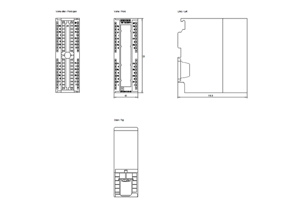 6ES7322-8BH10-0AB0 SIMATIC S7-300 SM 322 DQ 16x24 V DC/0,5 A Siemens
