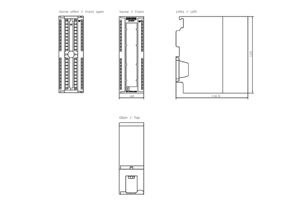 6ES7331-7PE10-0AB0 SIMATIC S7-300 SM 331 AI TC 6x16 bit Isolated Siemens