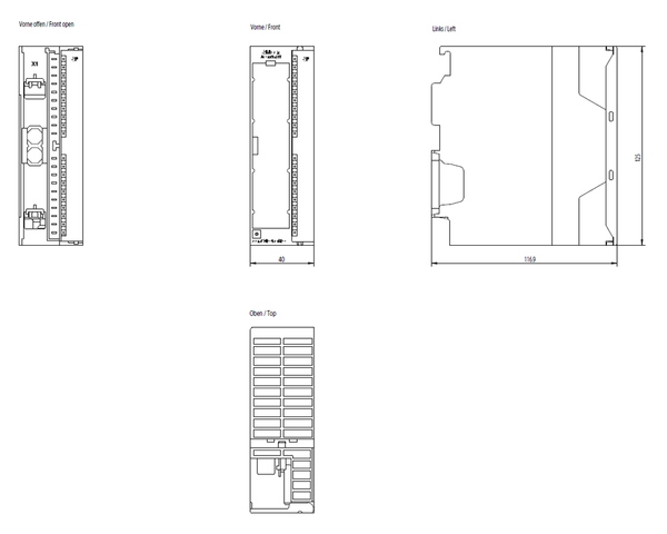 6ES7332-5HB01-0AB0 SIMATIC S7-300 SM 332 AQ 2x12 bit Siemens