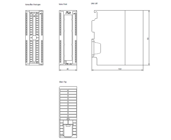 6ES7332-5HF00-0AB0 SIMATIC S7-300 SM 332 AQ 8x12 bit Siemens