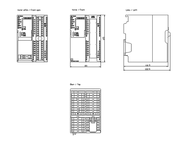 6ES7352-5AH11-0AE0 Bộ xử lý Boolean tốc độ cao SIMATIC S7-300 FM 352-5 với đầu ra PNP Siemens