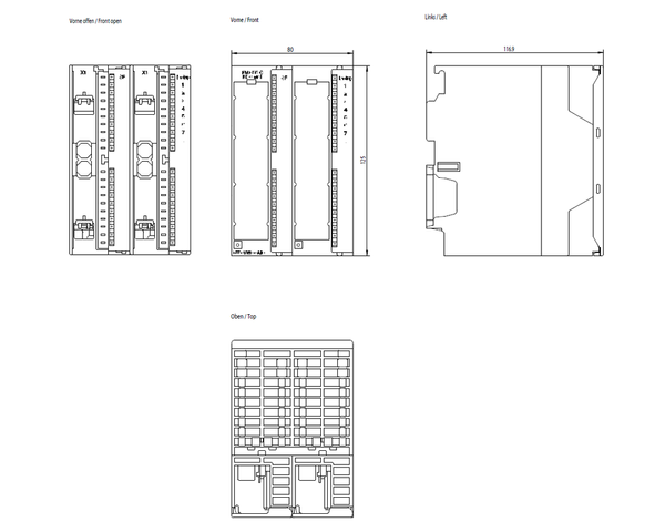6ES7355-0VH10-0AE0 Bộ điều khiển liên tục SIMATIC S7-300 FM 355 C Siemens