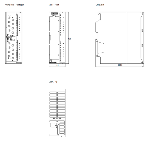 6ES7374-2XH01-0AA0 SIMATIC S7-300 SM 374 16DI; 16DQ; 16DI/16DQ có thể lựa chọn bằng công tắc quay Siemens