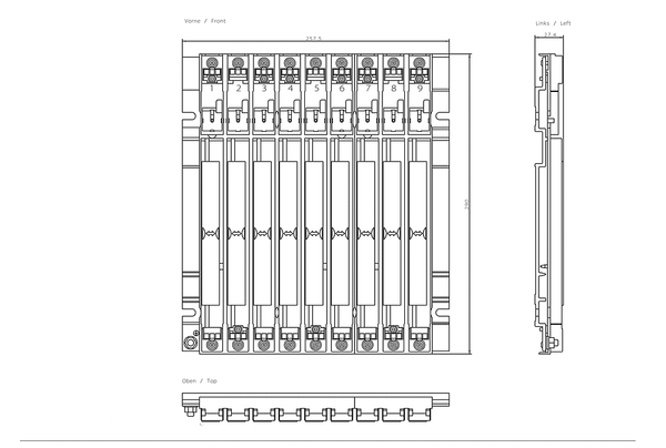 6ES7400-1JA11-0AA0 SIMATIC S7-400 UR2 Với 9 khe cắm nhôm Dùng để cấu hình các thiết bị trung tâm và thiết bị mở rộng S7-400 Siemens