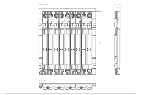 6ES7400-1JA11-0AA0 SIMATIC S7-400 UR2 Với 9 khe cắm nhôm Dùng để cấu hình các thiết bị trung tâm và thiết bị mở rộng S7-400 Siemens