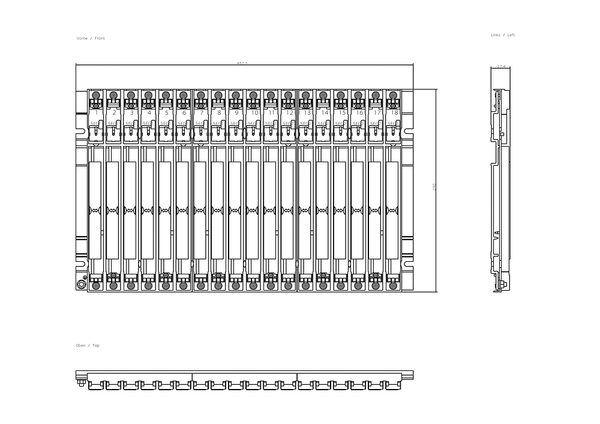 6ES7401-2TA01-0AA0 SIMATIC S7-400 CR2 Với 18 khe cắm thép tấm Để cấu hình các đơn vị trung tâm S7-400 Siemens