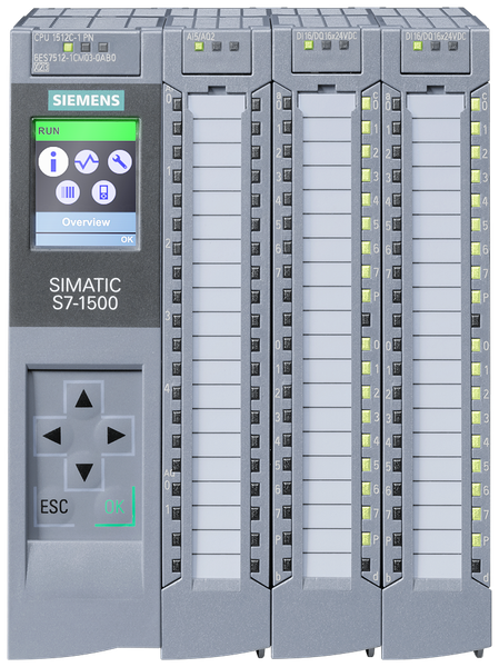 6ES7512-1CK01-0AB0 Bộ vi xử lý SIMATIC S7-1500 1512C-1 PN 32DI/32DQ/5AI/2AQ Siemens