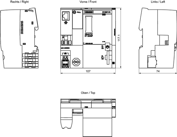 6ES7512-1SK01-0AB0 SIMATIC ET 200SP CPU 1512SP F-1 PN Siemens