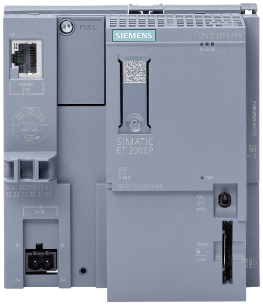 6ES7512-1SM03-0AB0 SIMATIC ET 200SP CPU 1512SP F-1 PN Siemens