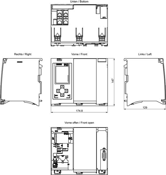 6ES7518-4AP00-0AB0 SIMATIC S7-1500 CPU 1518-4 PN/DP Siemens