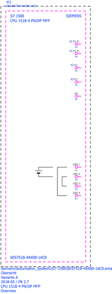 6ES7518-4AX00-1AC0 SIMATIC S7-1500 CPU 1518-4 PN/DP MFP Siemens