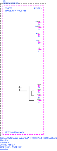 6ES7518-4FX00-1AC0 SIMATIC S7-1500 CPU 1518F-4 PN/DP MFP Siemens