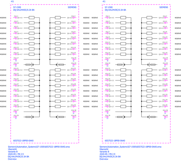 6ES7522-1BP00-0AA0 SIMATIC S7-1500 DQ 64x24VDC/0.3A BA 35 mm Vui lòng đặt hàng cáp và khối đầu cuối riêng Siemens