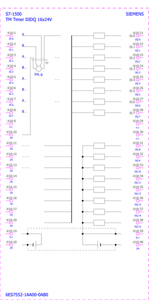 6ES7552-1AA00-0AB0 Bộ hẹn giờ SIMATIC S7-1500 TM DIDQ 16x24V Tối đa 16 kênh Siemens