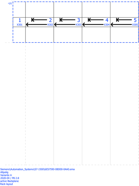 6ES7590-0BD00-0AA0 SIMATIC S7-1500 Active Backplane ST 1+4 Slot 4 khe cắm Siemens