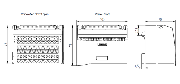 6ES7924-2AA20-0AC0 Khối đầu cuối đào kết nối 1 dây TP1 32 I/O đẩy vào Siemens