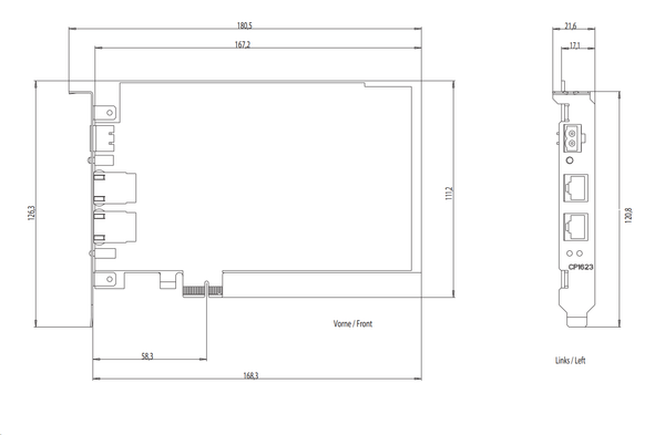 6GK1162-3AA00 Bộ xử lý truyền thông CP 1623 PCIe X1 kết nối với Ind. Ethernet Siemens