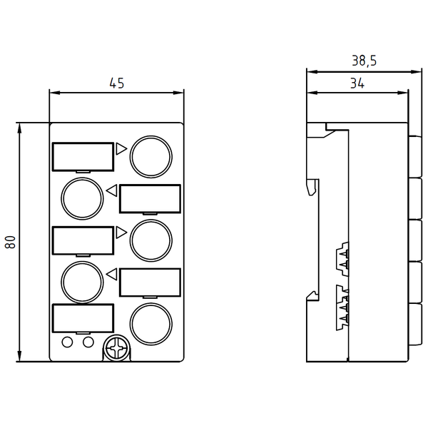 6GK1210-0SA01 Bộ lặp cho AS-i để mở rộng cáp trong K45 encl. Siemens