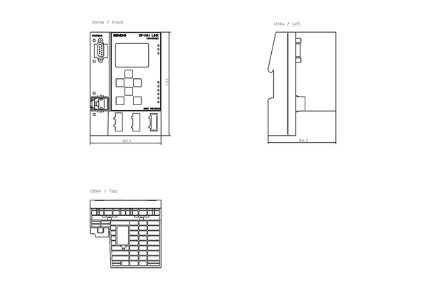 6GK1415-2BA10 Liên kết DP/AS-i nâng cao cổng PROFIBUS DP/AS-i với cấu hình chính M3 Siemens