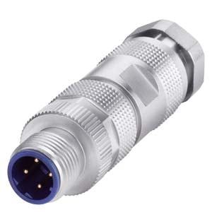 6GK1901-0DB10-6AA0 IE FC M12 Plug PRO đầu nối cắm M12 ổ cắm cáp 180° mã D 1 đơn vị Siemens