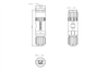 6GK1905-0EB10 Đầu nối cáp PB FC M12 PRO phích cắm có hệ thống kết nối đầu nối cái 5 đơn vị Siemens