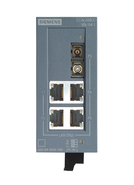 6GK5004-1BD00-1AB2 SCALANCE XB004-1 công tắc không được quản lý 4x RJ45 1x SC đa chế độ Siemens