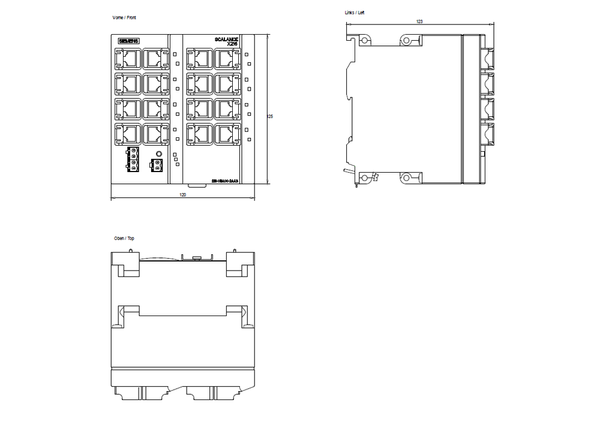 6GK5216-0BA00-2AA3 SCALANCE X216 bộ chuyển mạch Lớp 2 được quản lý 16x RJ45 Siemens