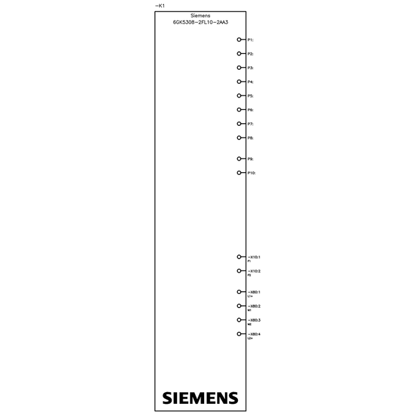 6GK5308-2FL10-2AA3 SCALANCE X308-2 bộ chuyển mạch Lớp 2 được quản lý 8x RJ45 2x SC đa chế độ Siemens