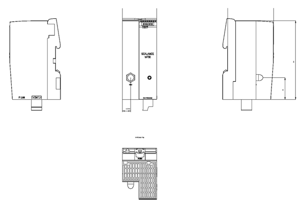 6GK5721-1FC00-0AA0 Máy khách IWLAN/cầu nối WLAN IP20 IEEE 802.11n 150Mbit/giây 1xRJ45 1xR-SMA Siemens