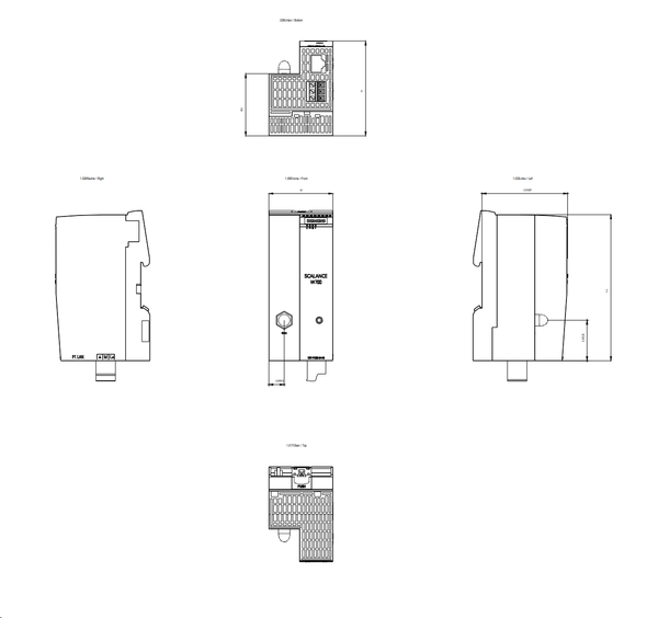 6GK5722-1FC00-0AA0 Máy khách IWLAN/cầu nối WLAN IP20 IEEE 802.11n 150Mbit/giây 1xRJ45 1xR-SMA iPCF Siemens