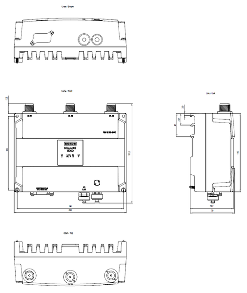 6GK5788-1GD00-0AA0 AP IWLAN 450 Mbps M12 1x không dây 3x N-Connect khe cắm PLUG Siemens