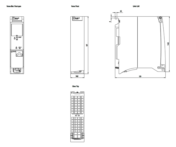 6GK7543-1AX00-0XE0 Bộ xử lý truyền thông CP 1543-1 kết nối SIMATIC S7-1500 với IE Siemens