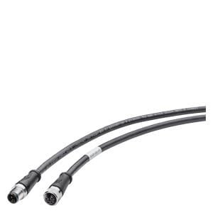 6XV1801-6DH20 Cáp kết nối nguồn M12-180/M12-180 mã L 4 cực 2 m dành cho ET200 Siemens