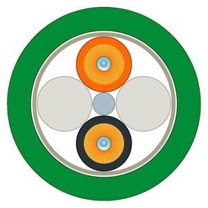 6XV1861-3AT15 Cáp tiêu chuẩn PCF GP 200/230 2x phích cắm 2 ST dụng cụ hỗ trợ kéo UL 150 m Siemens