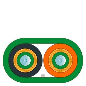 6XV1873-2A Cáp tiêu chuẩn FO GP 50/125/1400 (OM 2) phân đoạn MM UL bán theo mét Siemens