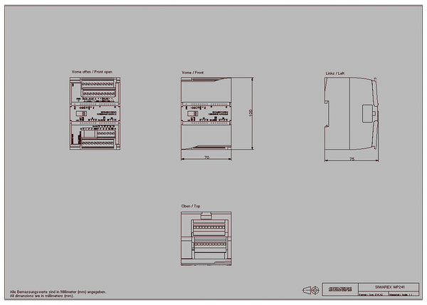7MH4960-4AA01 SIMATIC S7-1200 hoặc Độc lập SIWAREX WP241 mô-đun cân một kênh cho cân băng tải và lưu lượng kế chất rắn với cảm biến lực tương tự ... Siemens