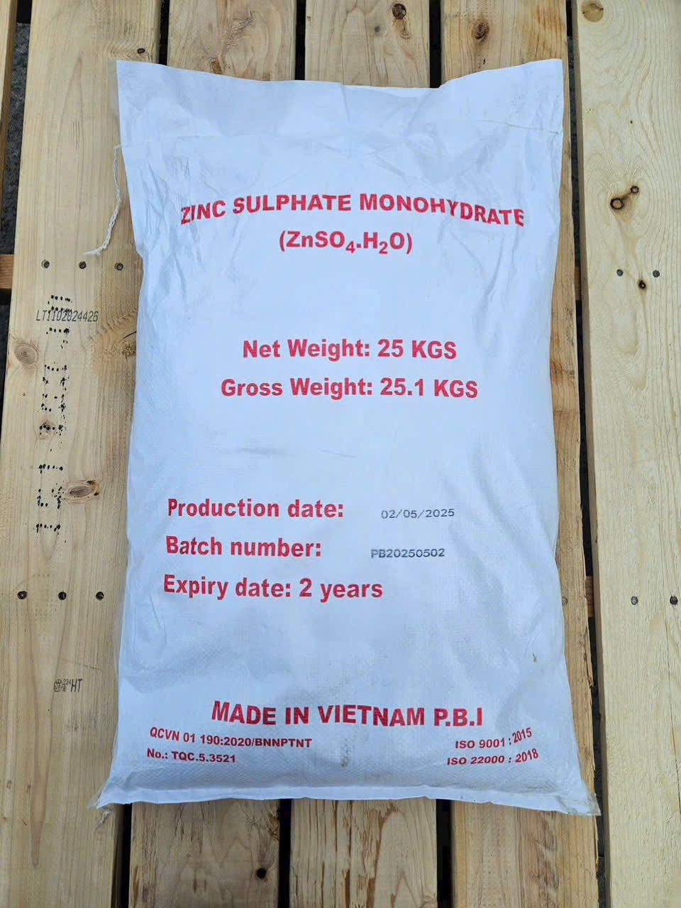  KẼM SULPHATE (ZnSO4.H2O) (TRUNG QUỐC-VIỆT NAM) 