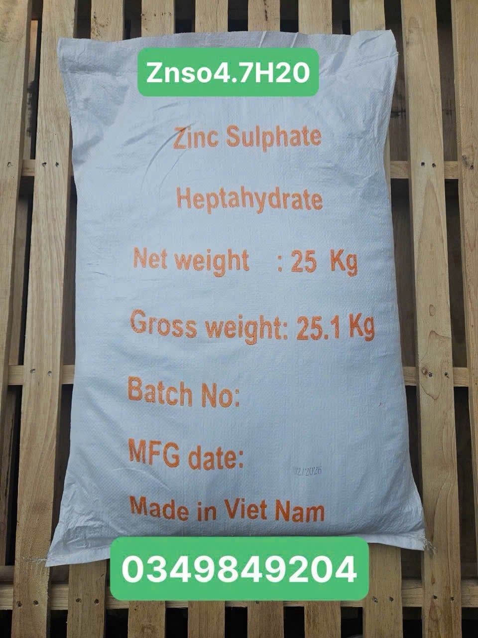  KẼM SULFATE (ZnSO4.7H2O) 