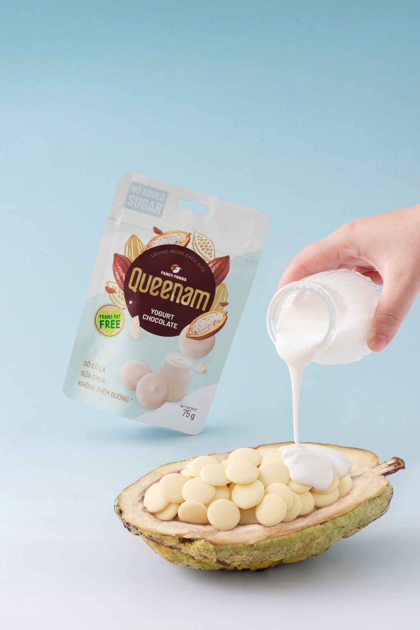  Socola bọc hạt không đường, ít ngọt phủ hạnh nhân-hạt điều-mắc ca 75g 