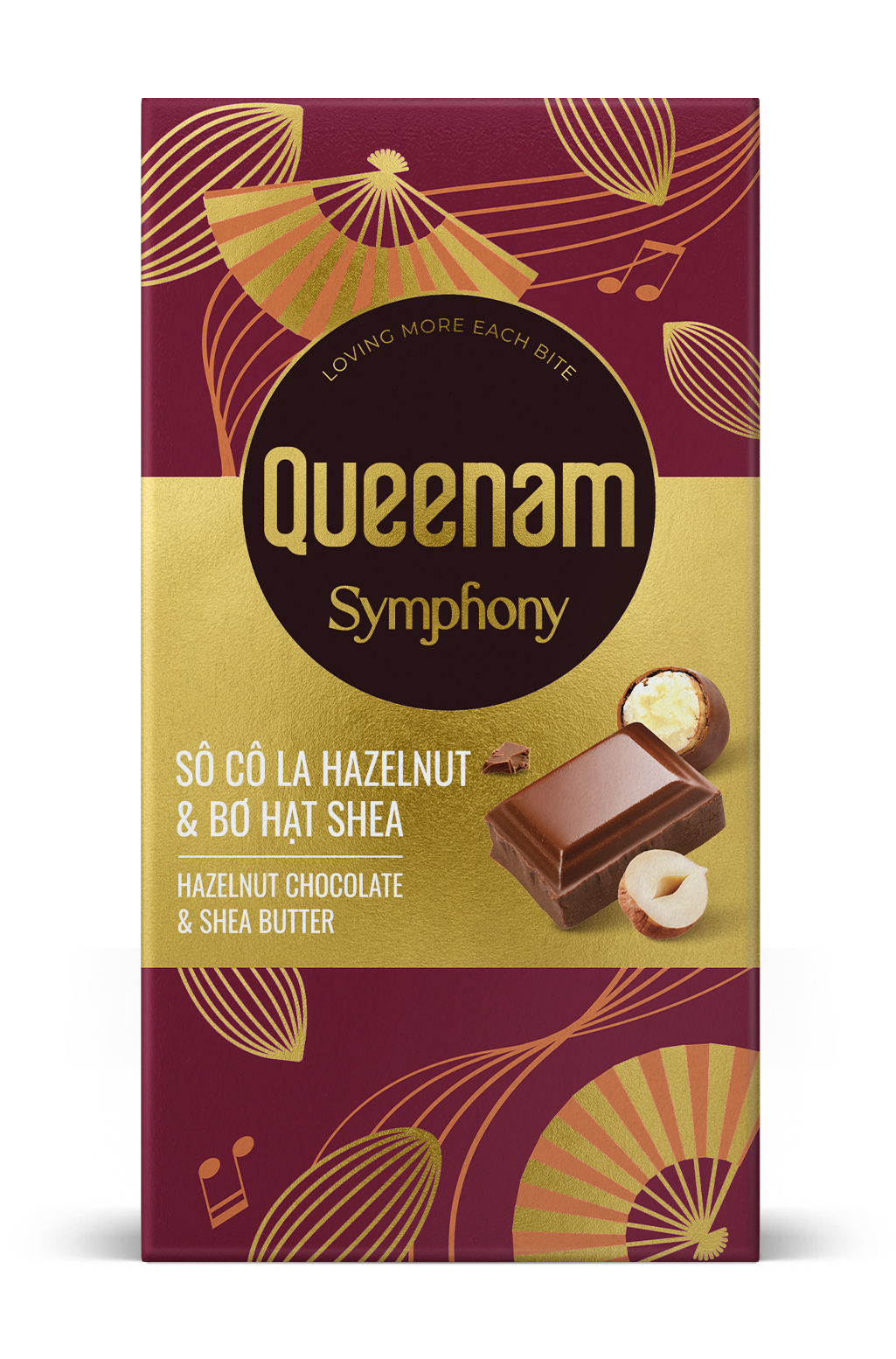  Queenam Symphony – Thanh Sô Cô La Sữa Chua & Bơ Hạt Shea 80g 