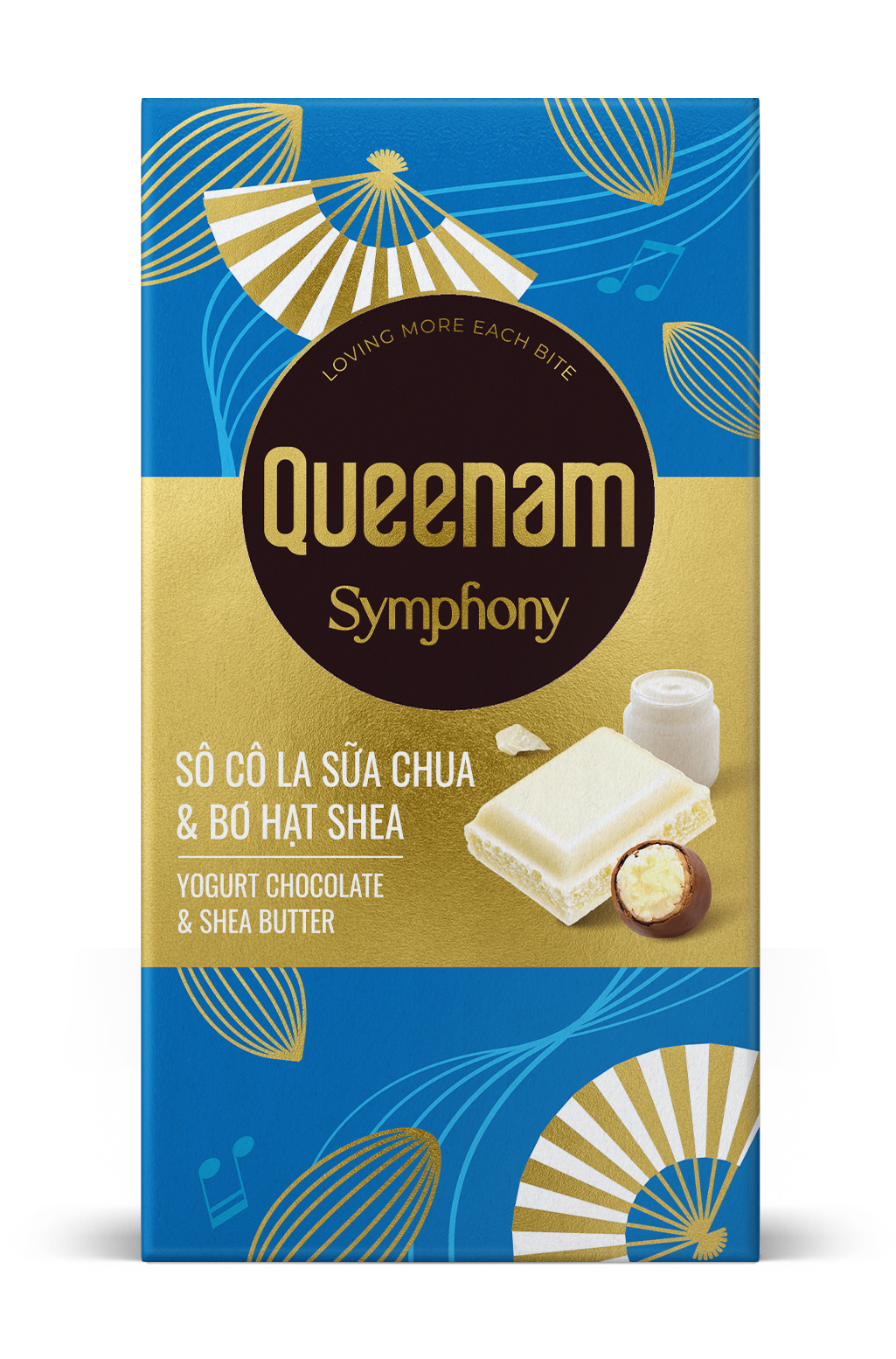  Queenam Symphony – Thanh Sô Cô La Sữa chua & Bơ Hạt Shea 80g 
