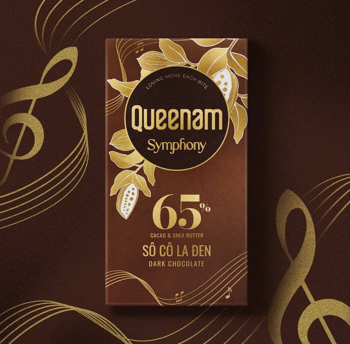  Queenam Symphony – Thanh Sô Cô La Đen 65% 