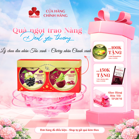 Combo 2 hộp kẹo Đức Cavendish And Harvey, bao gồm hộp giấy