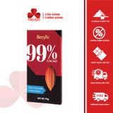 Socola đắng không đường Beryl's 70% 80% 99% cacao thanh 90g